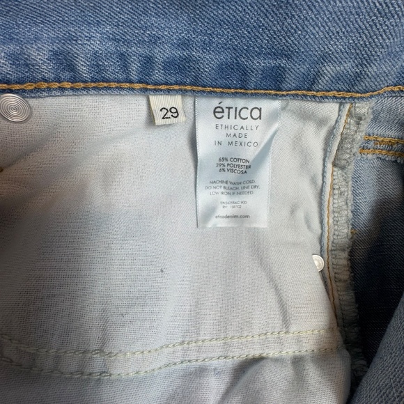 NWT Ética Stanton High-Rise Relaxed Cuff Jeans Women's W29 L32 - Picture 8 of 9